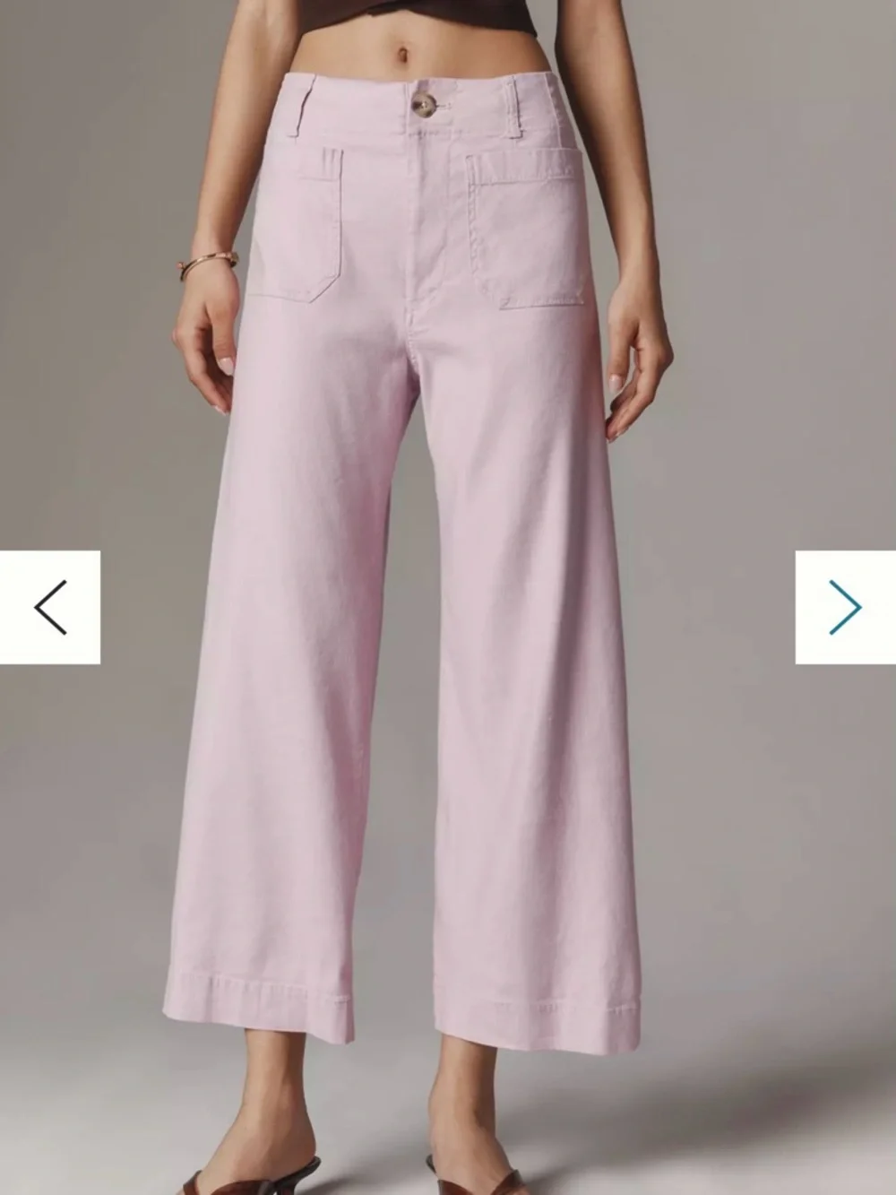 Anthropologie Maeve Colette Stretch Wide Leg Pants - Picture 3 of 9